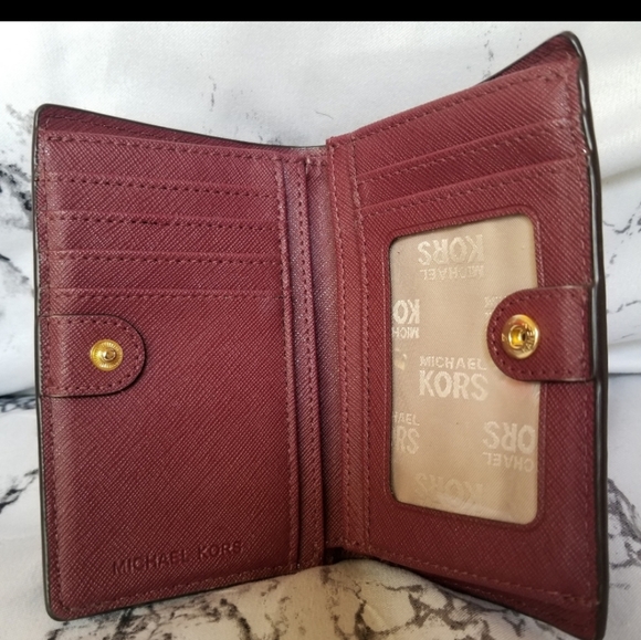 Michael Kors Purple & Gold Wallet - Picture 2 of 4